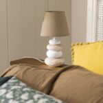 Veioză Navala Bej, Design Marin, H 31 cm - Iluminat Cald