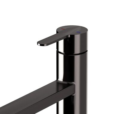 Baterie Bucătărie GOODHOME Phoran, Alama, Titan Lucios