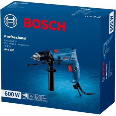 Mașină de găurit percuție Bosch GBB600, 600W, 13mm