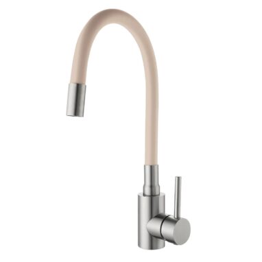 Baterie Bucatarie REECOMER Flex Bej Satinat - Pipa Pivotanta