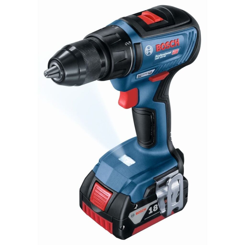 Mașină de Gaurit Bosch 18V, 2Ah, 2 Acumulatori