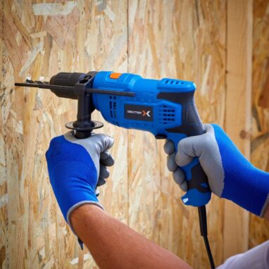 Mașină de Găurit Dexter 650W cu Percuție, Autostrangere