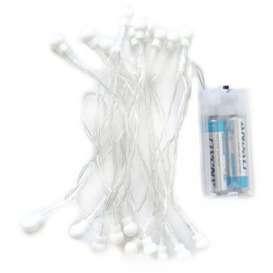 Instalație Crăciun 20 LED-uri Multicolor, 2m, Funcționare pe Baterii