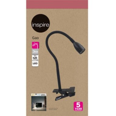 Lampa birou LED Gao, 420 lumeni, Negru - Iluminare Eficientă