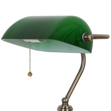 Lampa birou Anita Verde, 1xE27, H 36cm - Stil Modern