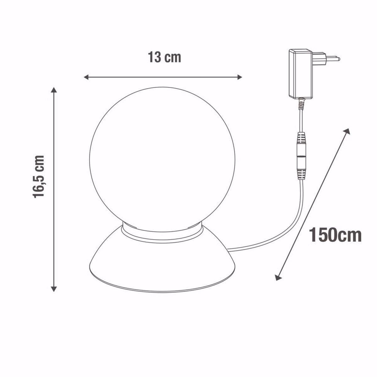 Veioză LED Koze: Lumină Caldă, 450 lm, H 17 cm