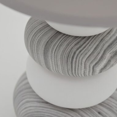 Veioza Navala Gri E14 - Lampa Eleganta H 31cm