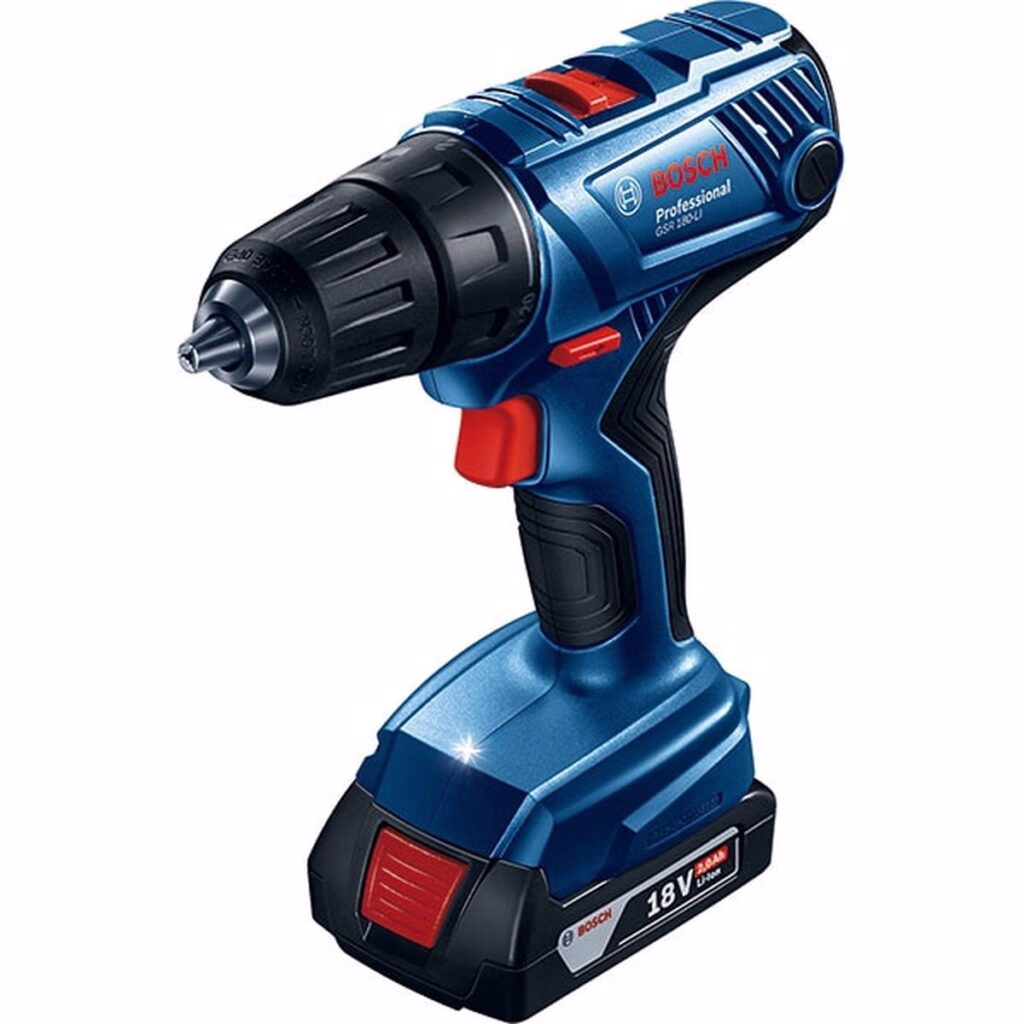 Bormasina Bosch GSR 180 Li 18V, 1900RPM, Set Complet