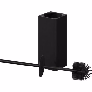 Perie WC cu Suport Elland GOODHOME | Negru, Polipropilenă, Oțel