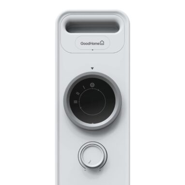 Radiator electric GoodHome Tekapo 2500W, 13 element, Alb