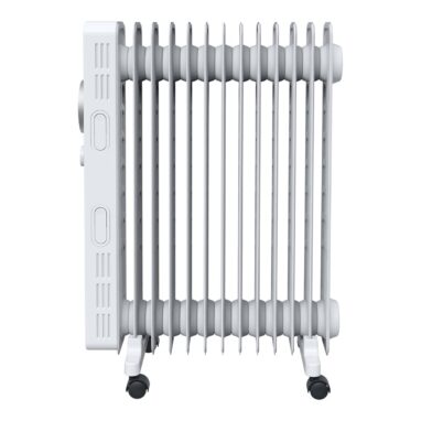 Radiator electric GoodHome Tekapo 2500W, 13 element, Alb