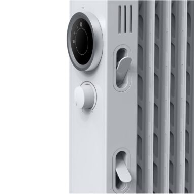 Radiator electric GoodHome Tekapo 2500W, 13 element, Alb