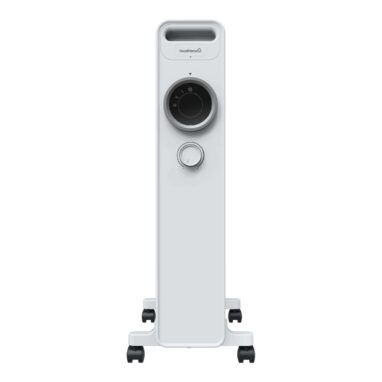 Radiator electric GoodHome Tekapo 2500W, 13 element, Alb