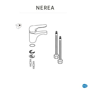 Baterie Lavoar Nerea Crom - Design Modern, Economie Apă