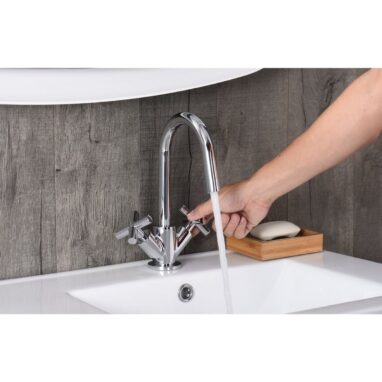 Baterie Lavoar Sensea Nosu Cromată - Dublă Comandă