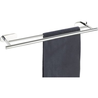 Suport prosop Wenko Orea crom lucios, 2 brațe, 60 cm