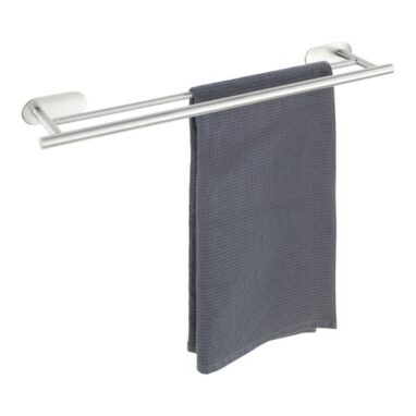 Suport prosop Wenko Orea crom mat, 2 brațe, 60 cm