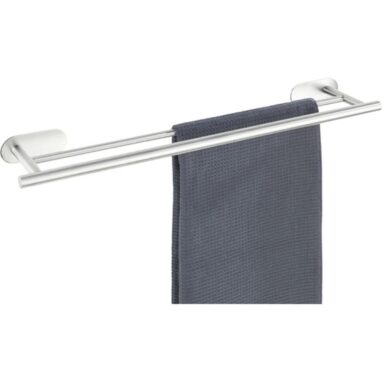 Suport prosop Wenko Orea crom mat, 2 brațe, 60 cm