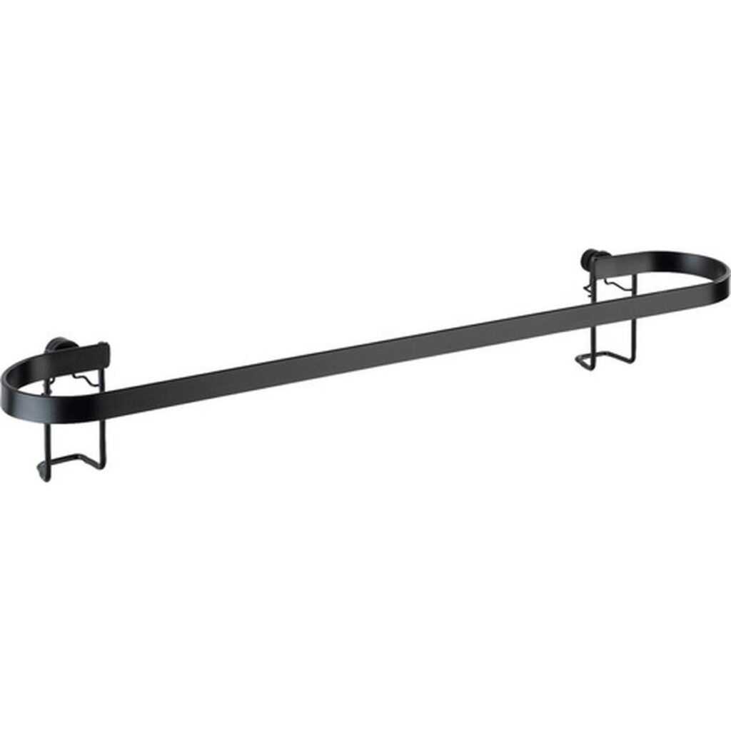 Suport Prosop Baie Classic Plus Tip Bară Negru - 45 cm Lățime