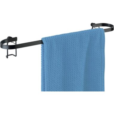 Suport Prosop Baie Classic Plus Tip Bară Negru - 45 cm Lățime