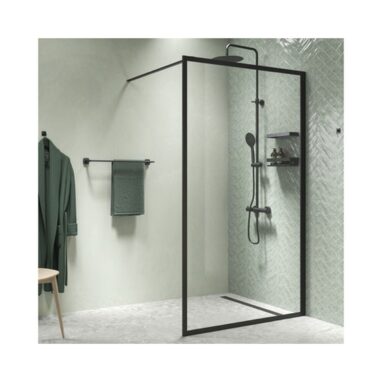 Suport prosop baie TIGER Carv, 2 brațe, negru mat, 65.2 cm