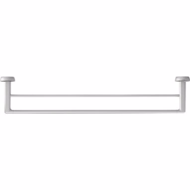 Suport prosop baie TIGER Cooper 2 brațe inox/negru 65.2 cm