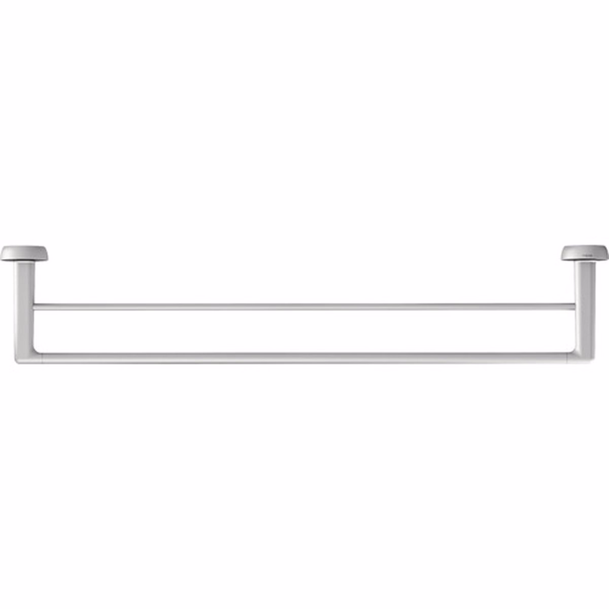 Suport prosop baie TIGER Cooper 2 brațe inox/negru 65.2 cm