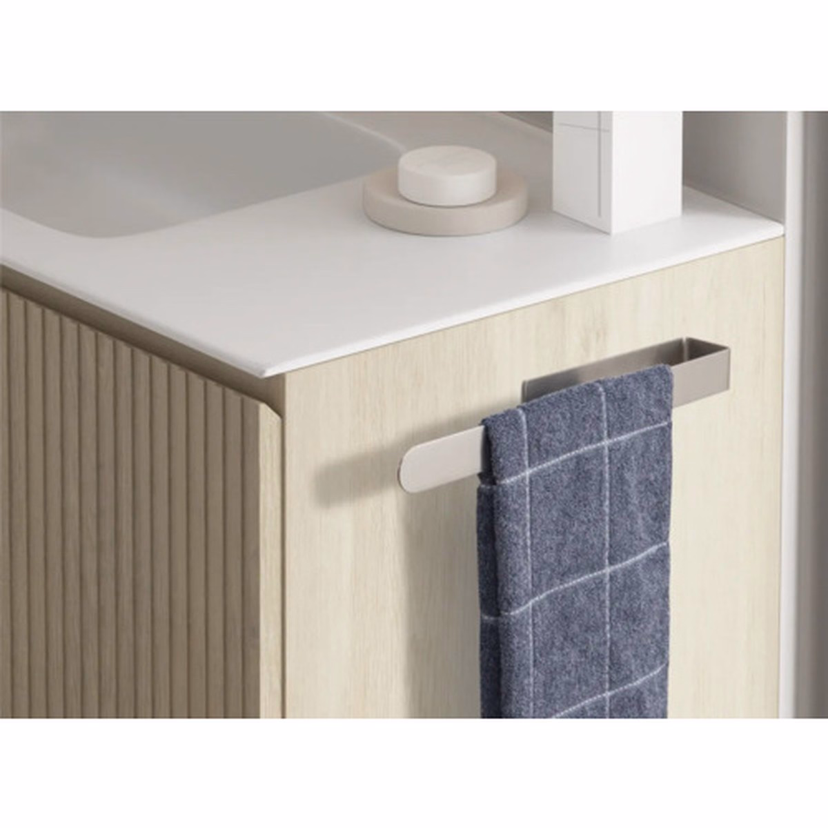 Suport prosop baie inox mat autoadeziv