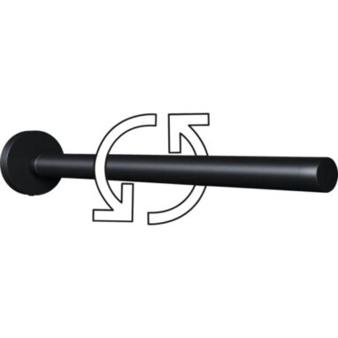 Suport prosop baie REIKA SAKU telescopic negru mat