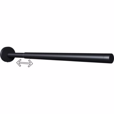 Suport prosop baie REIKA SAKU telescopic negru mat