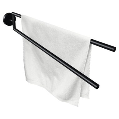 Suport Prosop Baie REIKA SAKU Mobil Negru Mat 2 Brațe