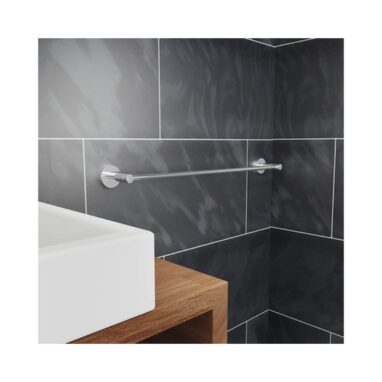 Suport prosop baie REIKA SAKU tip bară, crom lucios