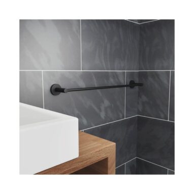 Suport Prosop Baie REIKA SAKU Negru Mat - Stil și Funcționalitate