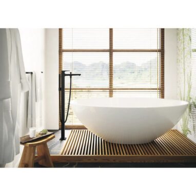 Suport prosop negru mat hansgrohe AddStoris 64,8 cm