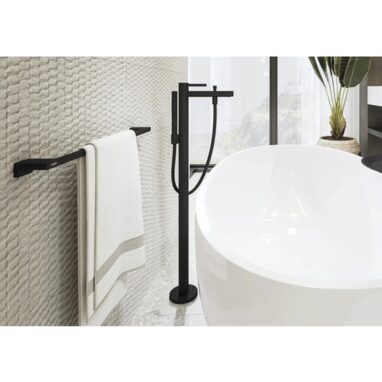 Suport prosop negru mat hansgrohe AddStoris 64,8 cm