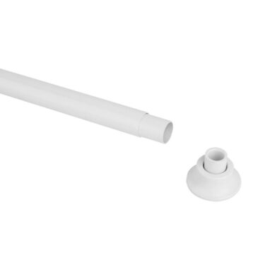 Bara perdea duș Sensea Bliste, extensibilă, 120-220 cm, alb