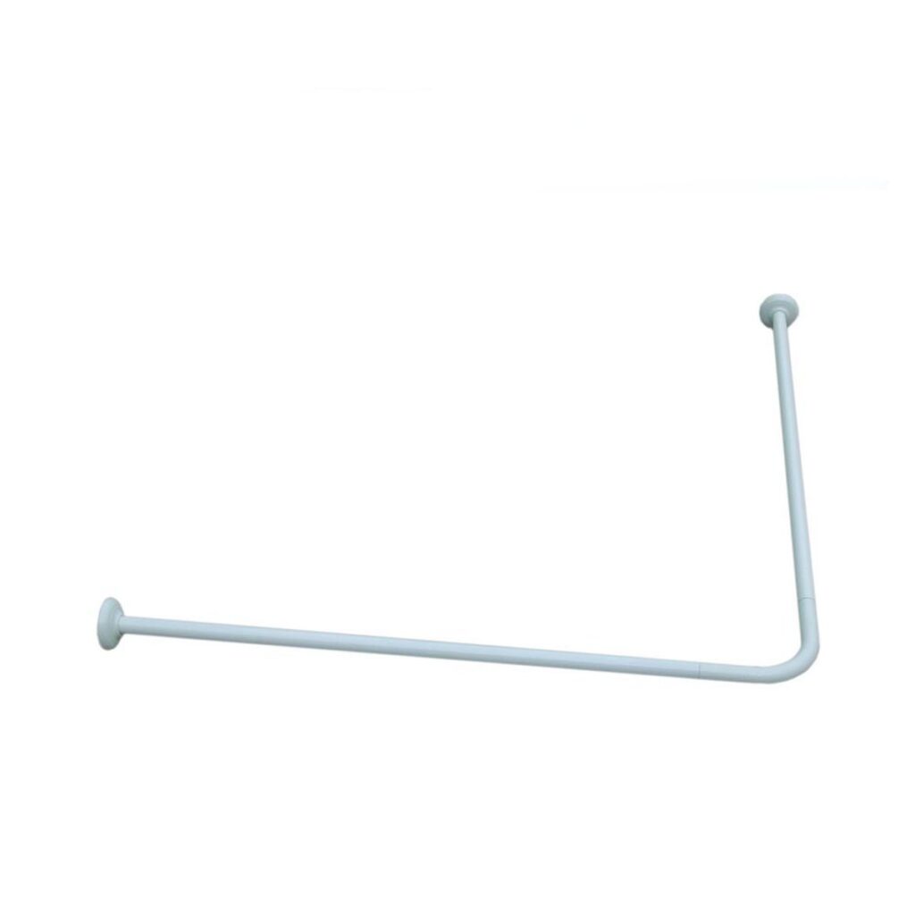 Bara perdea dus Sensea pe colt, 80/90 x 80/90 cm, alb