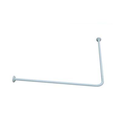 Bara perdea dus Sensea pe colt, 80/90 x 80/90 cm, alb