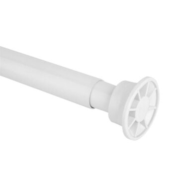Bara perdea duș Sensea extensibilă, 75-135 cm, alb