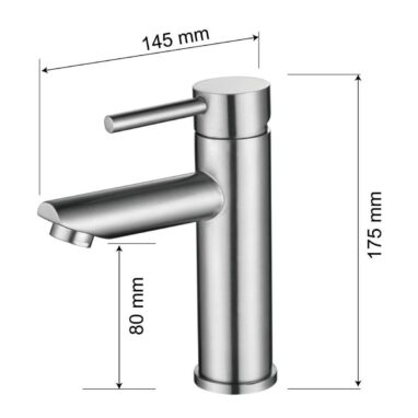 Baterie Lavoar Inox Reecomer Pole Monocomandă - 10 Ani Garanție