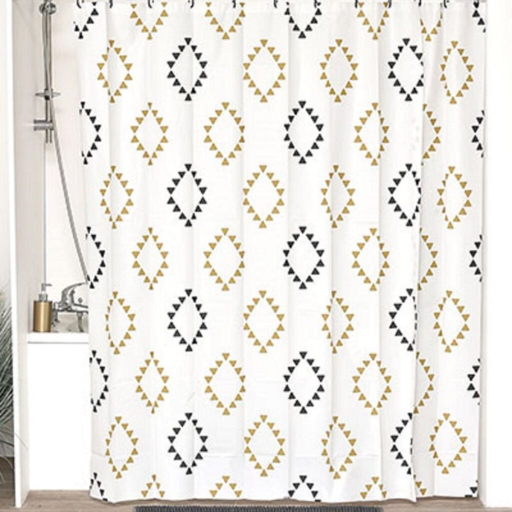 Perdea duș Lima, PEVA, 180 x 180 cm, model romb