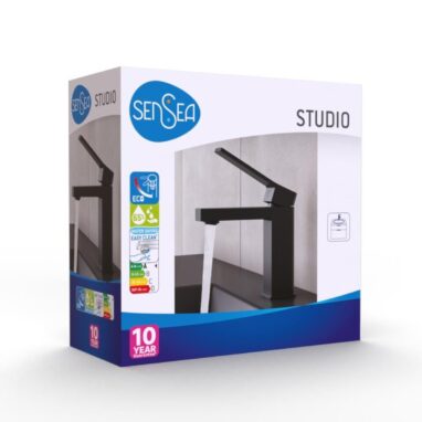 Baterie Lavoar Sensea Studio Negru - Design Modern, Calitate Garantată 10 Ani
