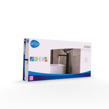 Baterie Lavoar Înaltă Negru Mat Sensea Studio Monocomandă