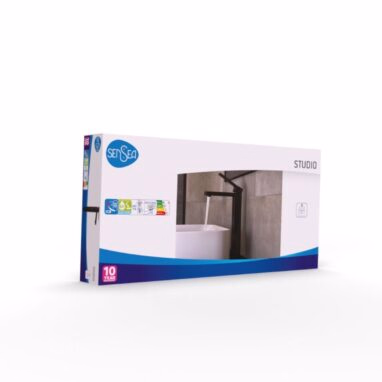 Baterie Lavoar Înaltă Negru Mat Sensea Studio Monocomandă