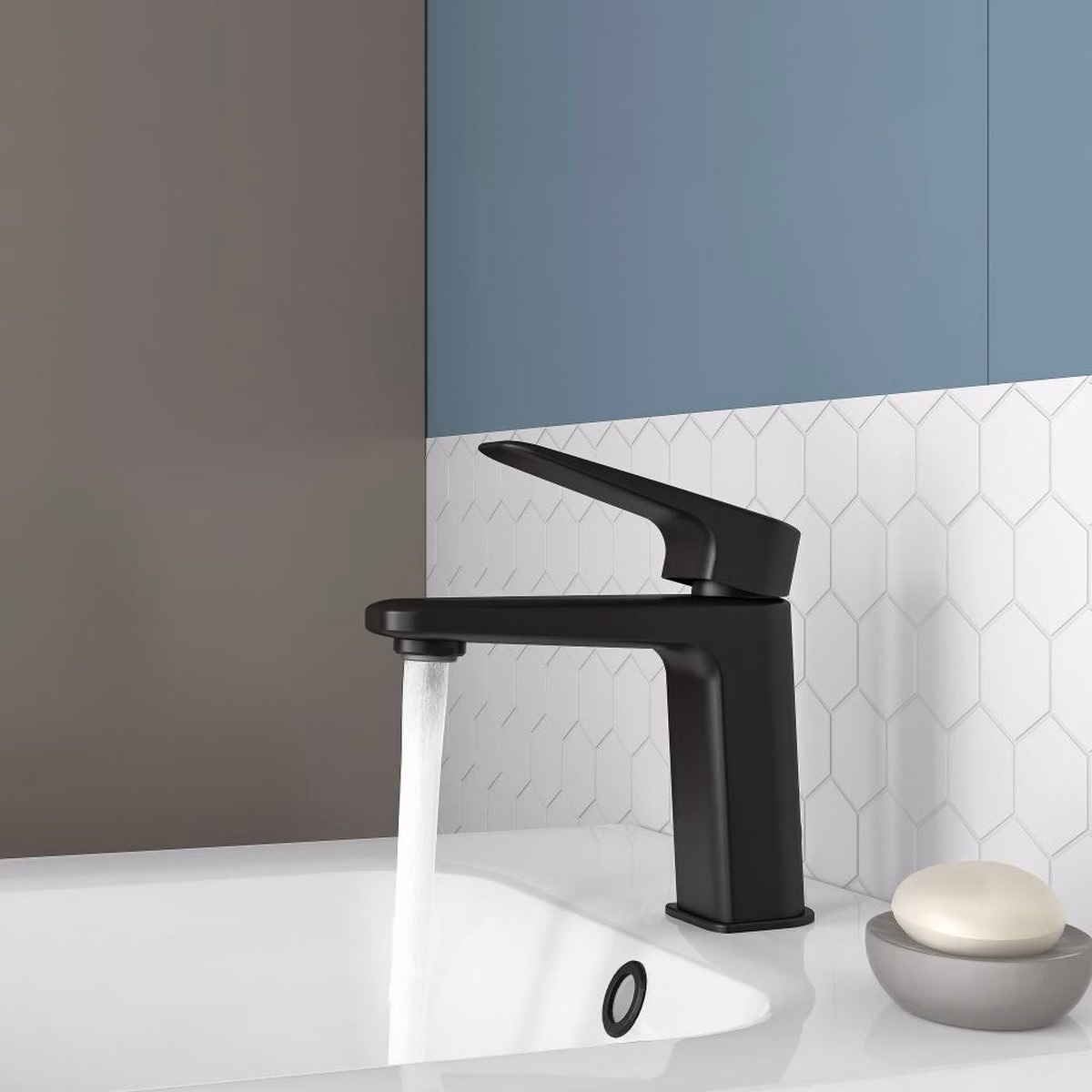 Baterie Lavoar Sensea Remix Negru Mat - Economie 60%