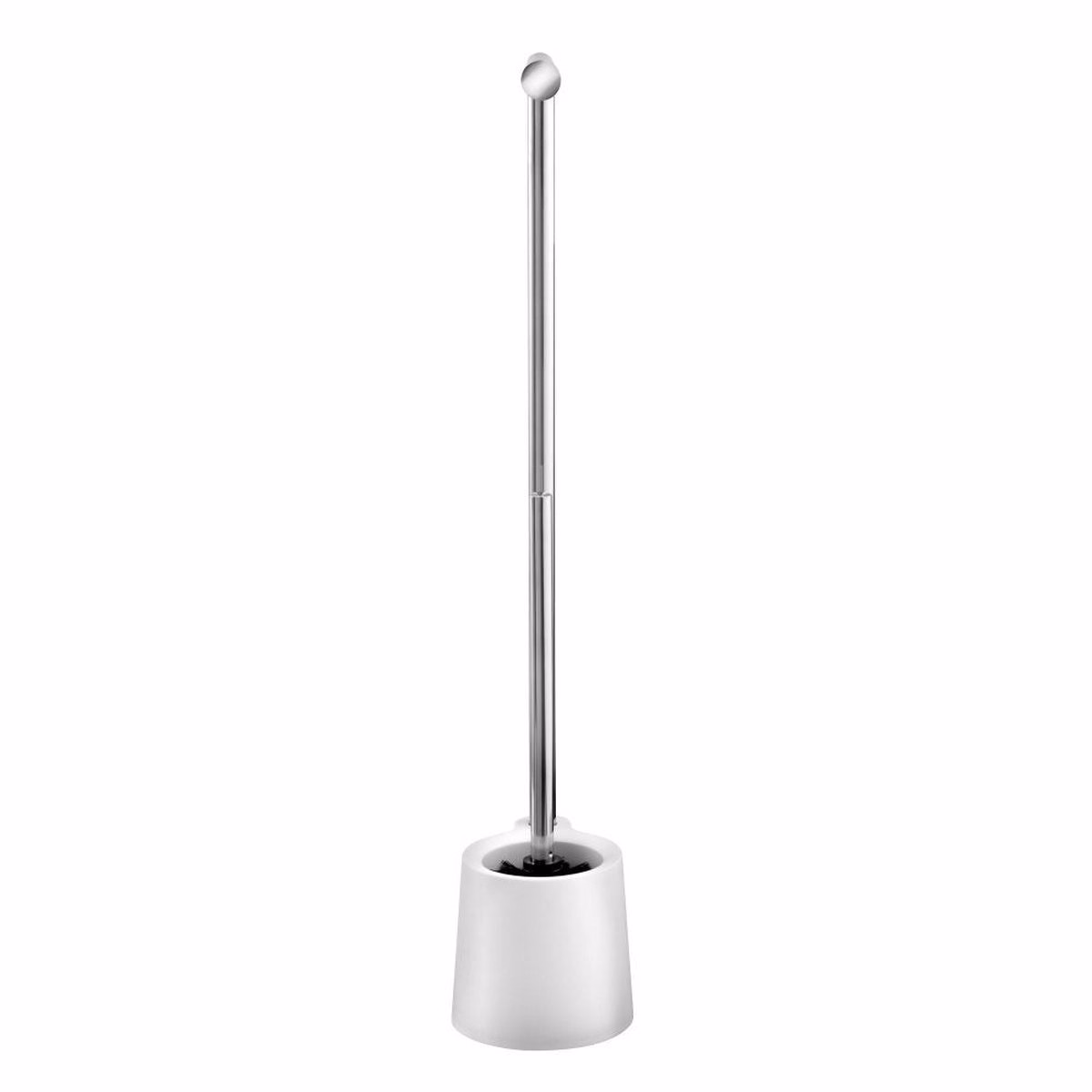 Perie WC cu Suport Hartie Igienica Avola Inox Alb