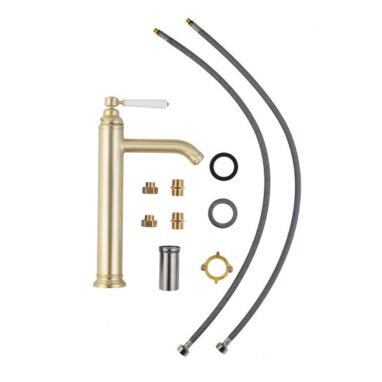 Baterie Lavoar Inalta Sensea Charm, Monocomanda, Alama Periata