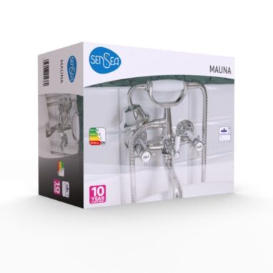 Baterie Cada/Duș Sensea Mauna Cromată - Calitate și Stil Retro