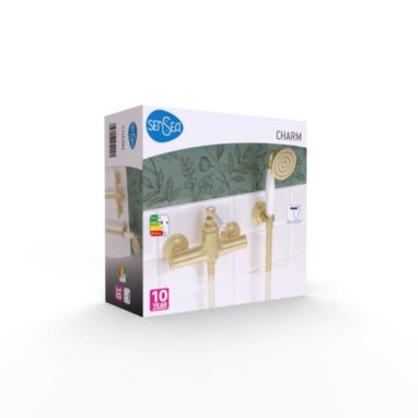 Baterie Duș Sensea Charm Monocomandă Alama Periată - 10 Ani Garanție