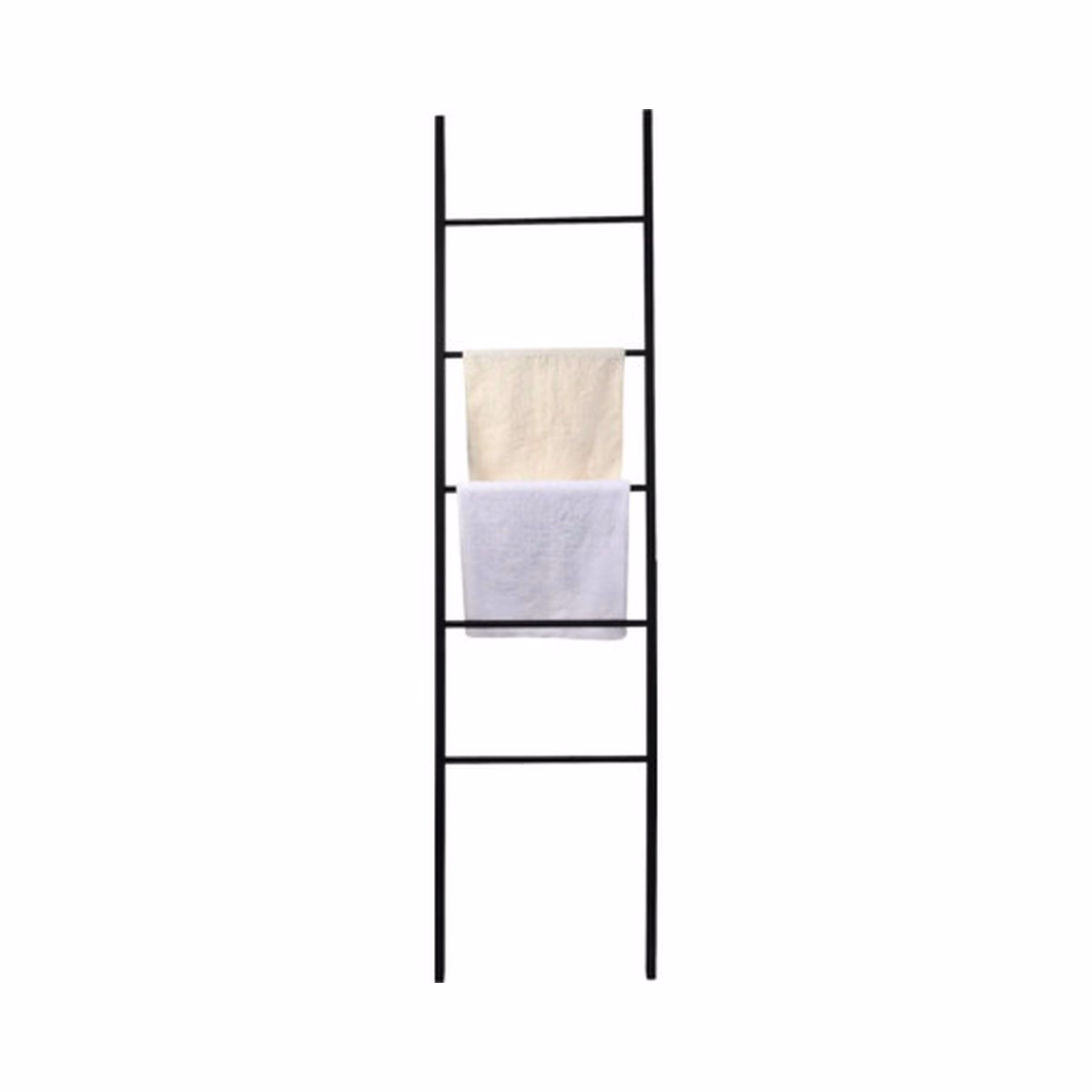 Suport prosop tip scară REIKA negru, 46 cm
